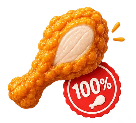 Big Hand Dakgangjeong uses only Korean chicken thigh meat